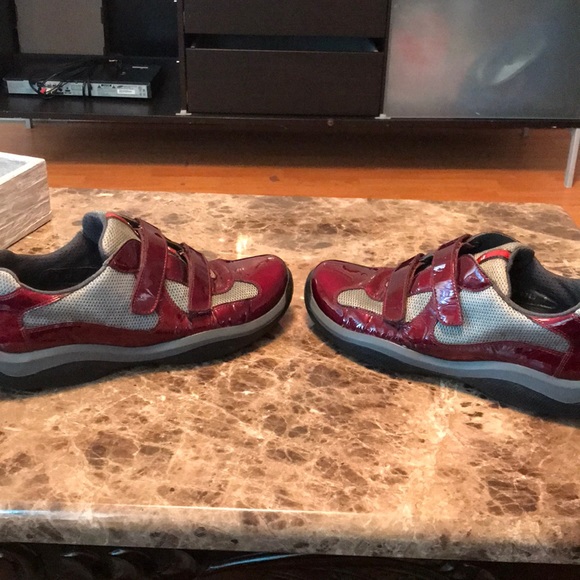 Burgundy Original Prada’s Size 8 - Picture 8 of 8